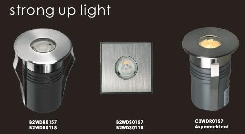 1 * 2 W Small Type 45° | 35° অসমমিত আলো সমাহিত LED ভূগর্ভস্থ আলো 0