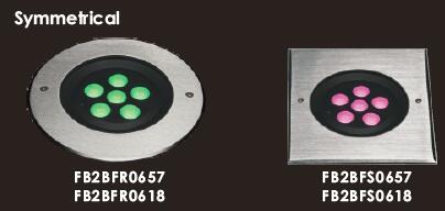 FC2BFR0657 FC2BFS0657 6 * 173 * 173mm SUS316 স্টেইনলেস স্টীল স্কয়ার ফ্রন্ট কভার সহ 2W অসমমিত LED অন্তর্গত আলো 1
