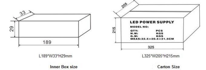 30W IP67 জলরোধী LED পাওয়ার সাপ্লাই ছোট আকারের অ্যালুমিনিয়াম হাউজিং 170~250VAC ইনপুট 2