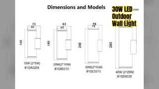 30W LED ওয়াল লাইট আউটডোর আর্কিটেকচারাল আলোকসজ্জা